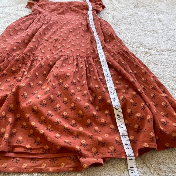 Madewell Ruffle-Strap Tiered Midi Dress Size Medium - Picture 14 of 14